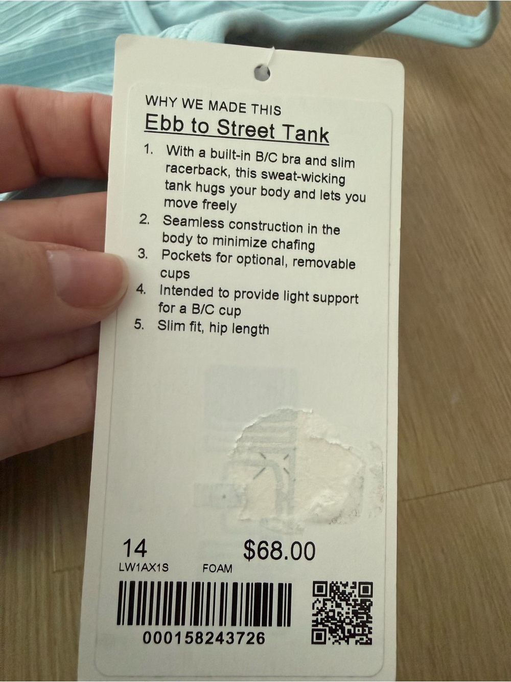 Lululemon Ebb to Street Tank size 14 - Picture 2 of 4